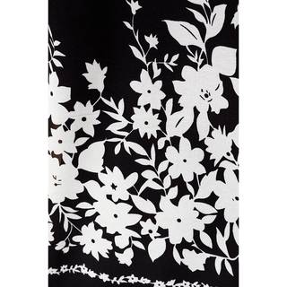 Tunika mit Blumenmuster 24 schwarz/gemustert